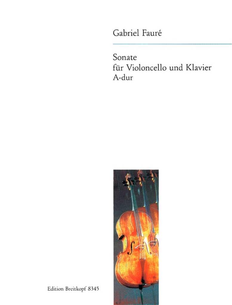 Sonate A-dur op. 13 Bearbeitung für Cello und Klavier (EB 8345) Arts & Music
