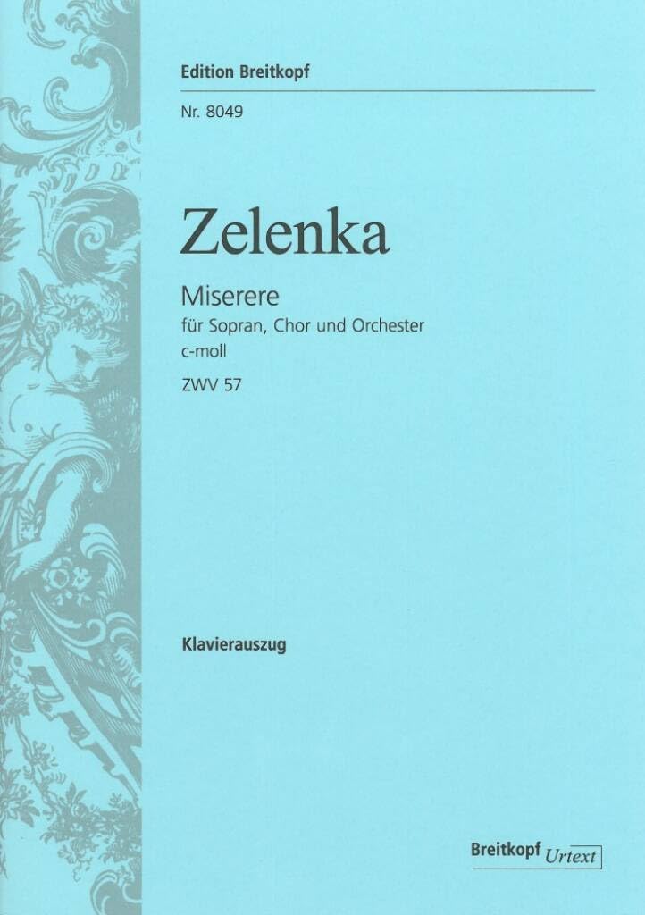 Miserere c-moll ZWV 57 - Breitkopf Urtext - Klavierauszug (EB 8049) Arts & Music