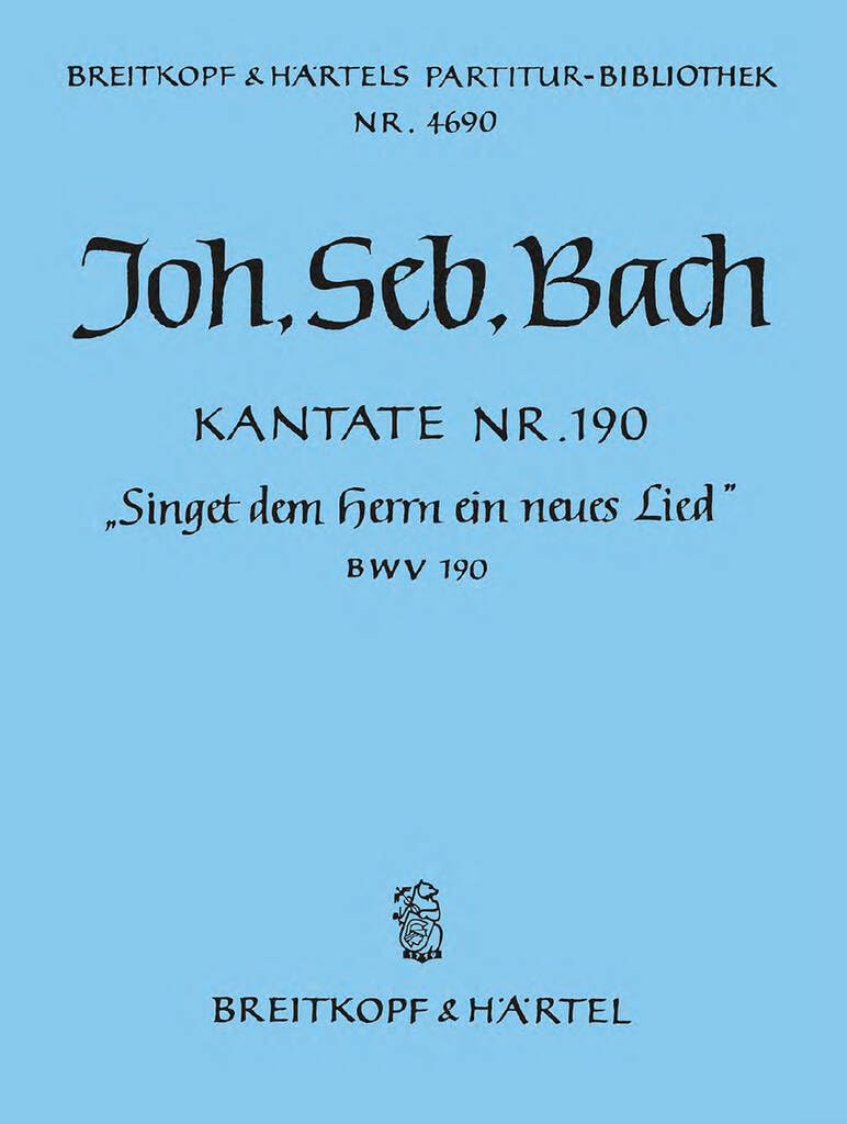 Kantate 190 singet dem herrn book