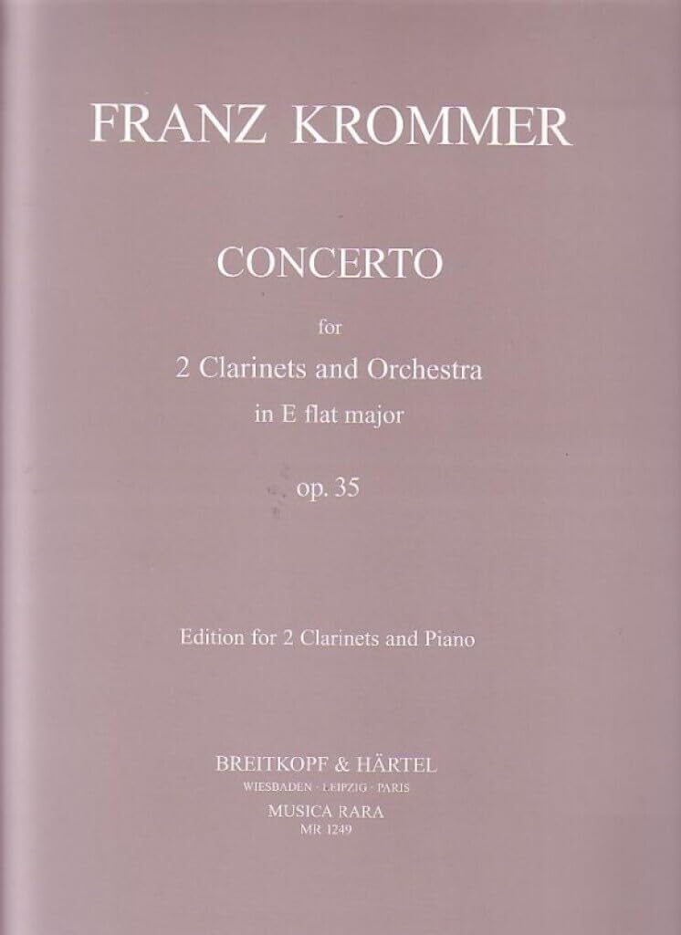 Concerto in Es op. 35 - Ausgabe für 2 Klarinetten und Klavier (MR 1249a) Arts & Music