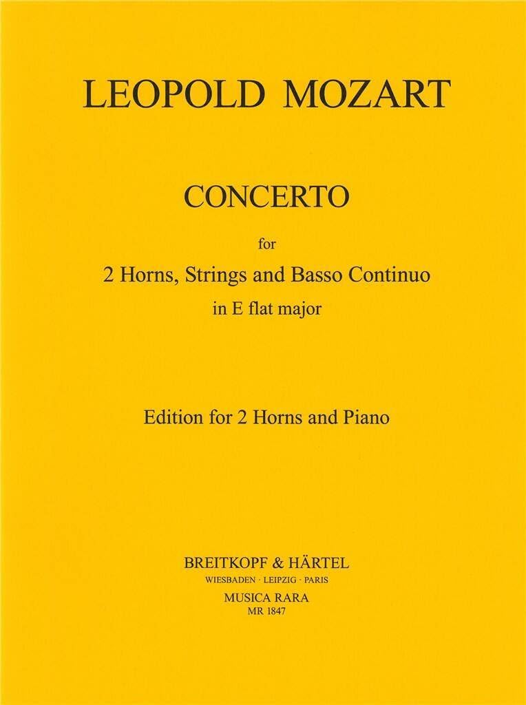 Concerto in Es-dur - Ausgabe für 2 Hörner und Klavier (MR 1847) Sheet Music