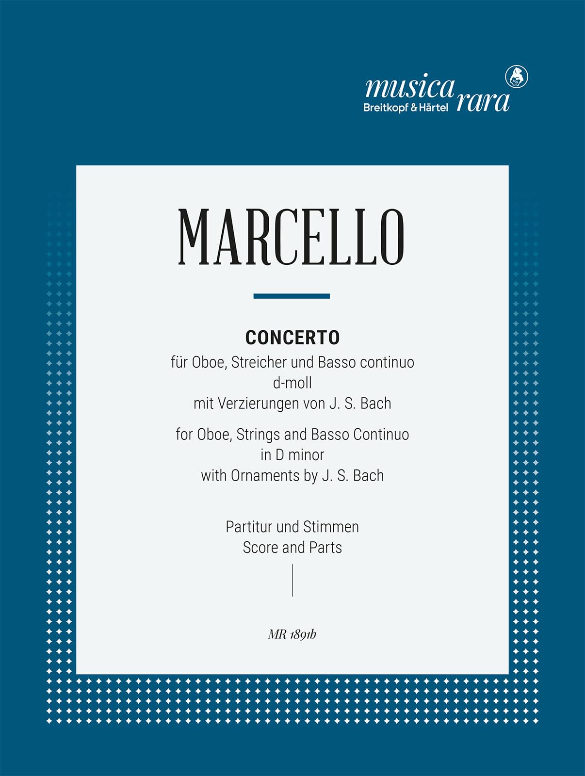 Concerto in d-moll hautbois-ensemble de partitions book
