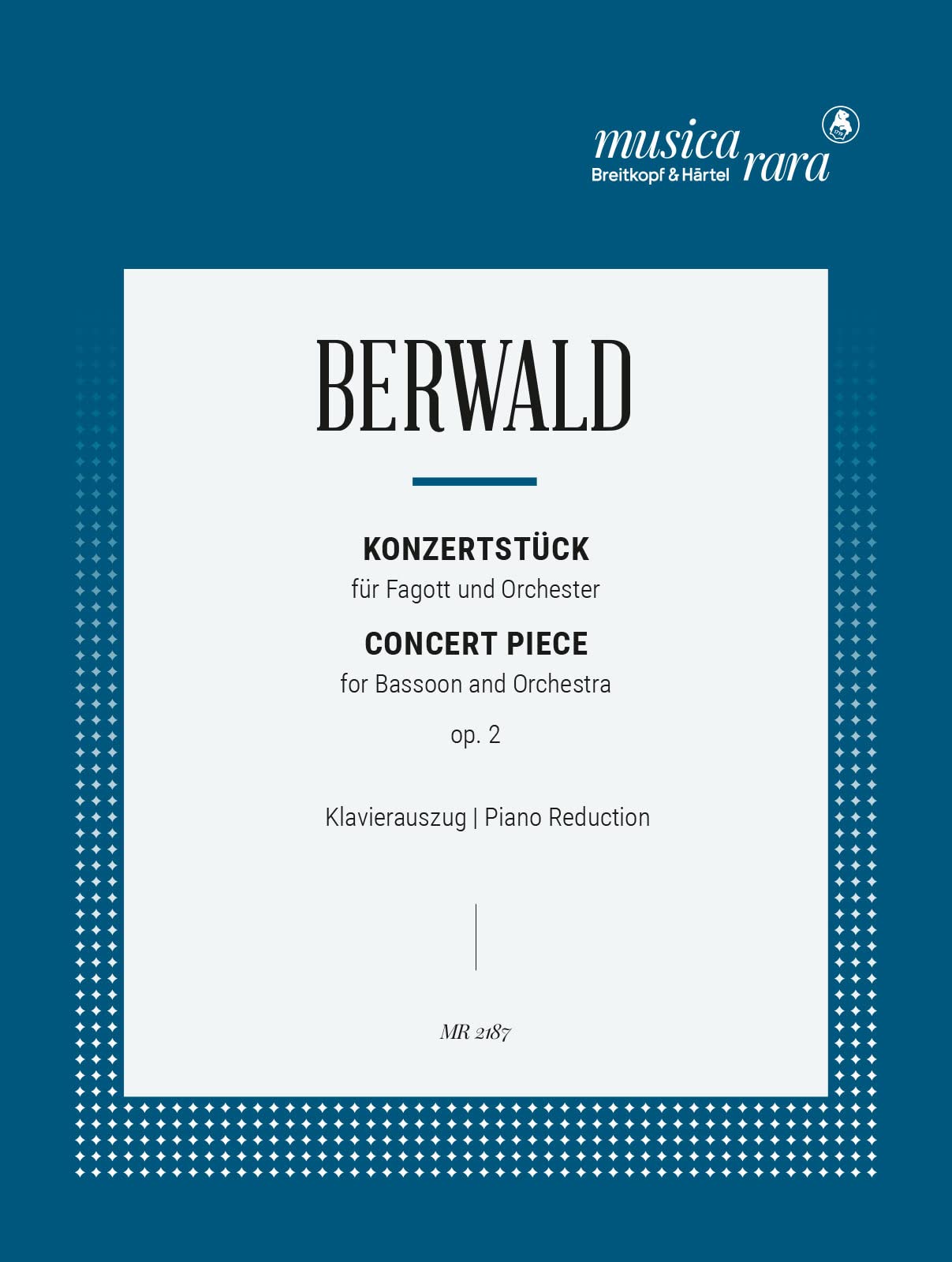 Konzertstück op. 2 - Ausgabe für Fagott und Klavier (MR 2187) Sheet Music