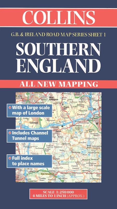 Road Map Great Britain and Ireland: Sheet 1 – Southern England (Collins Great Britain & Ireland Road Map S.) Leisure, Home & Garden