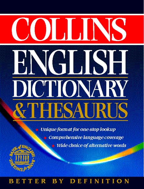 Collins English Dictionary And Thesaurus In One Volume book