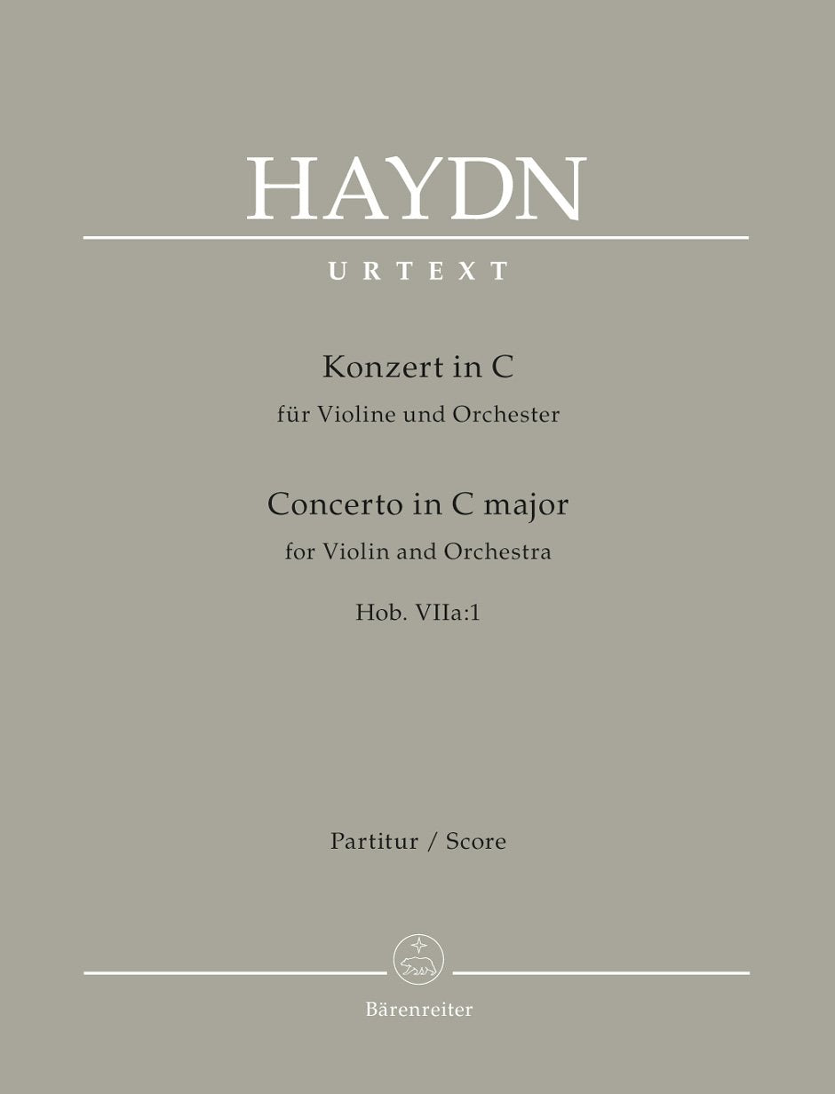 Konzert in C für Violine und Orchester. Hob. VIIa:1. Partitur Sheet Music