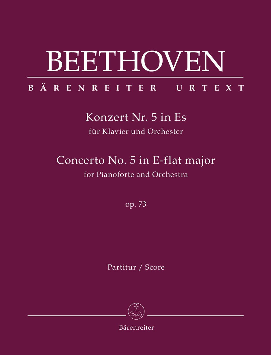 Konzert für Klavier und Orchester Nr. 5 Es-Dur op. 73. Partitur. Bärenreiter Urtext Sheet Music