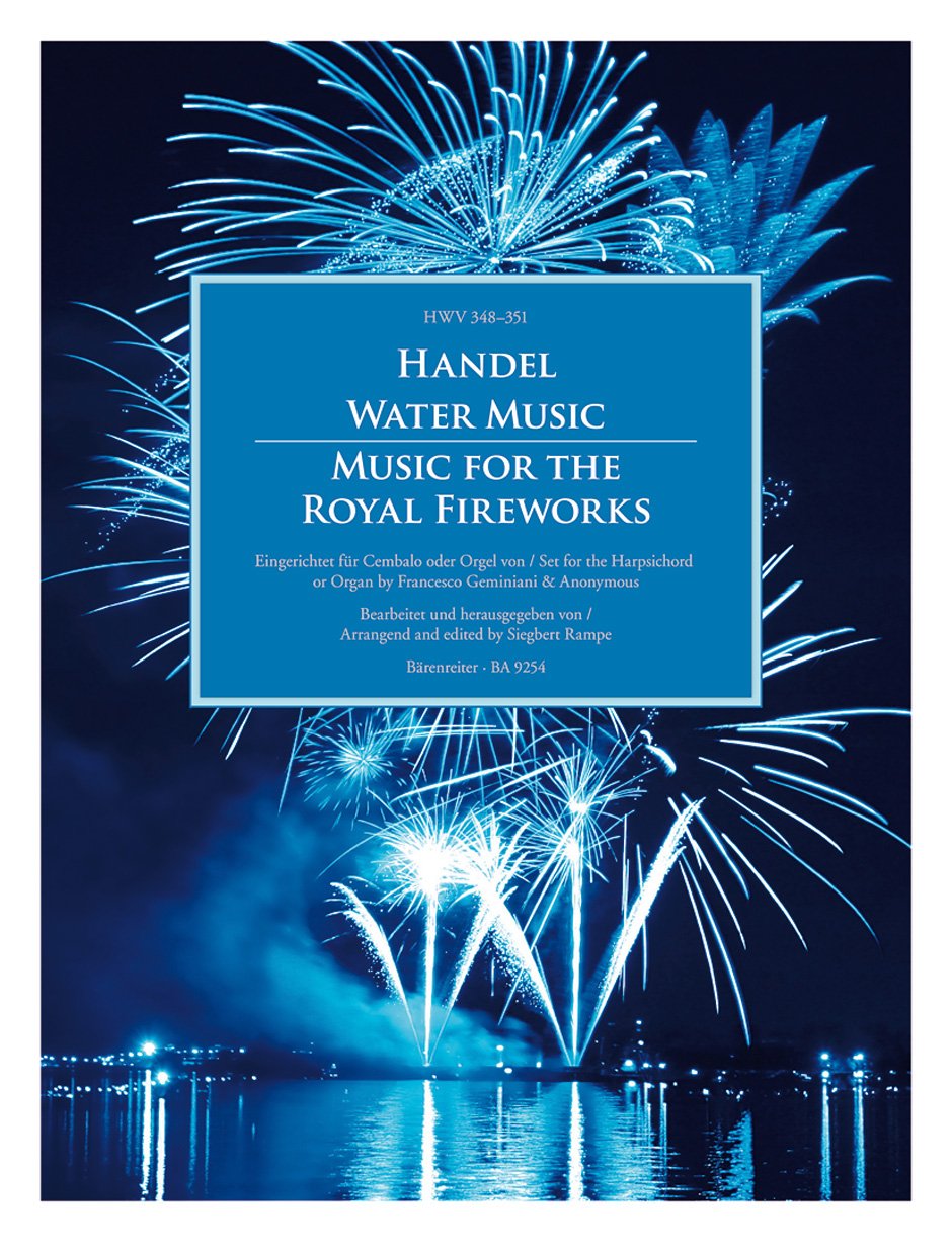 Water Music / Music for the Royal Fireworks HWV 348-351. Eingerichtet für Cembalo/Orgel. Partitur mit Stimmen book