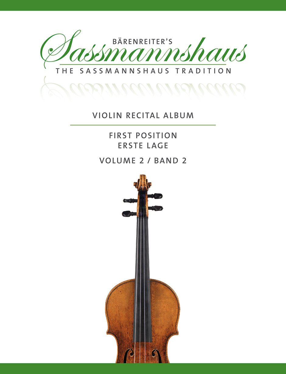 Violin Recital Album, Band 2 -13 Vortragsstücke in der ersten Lage für Geige und Klavier oder für zwei Geigen-. Spielpartitur, Stimme .Bärenreiter's ... und Klavier oder für zwei Geigen. Partitur Art & Literature Books