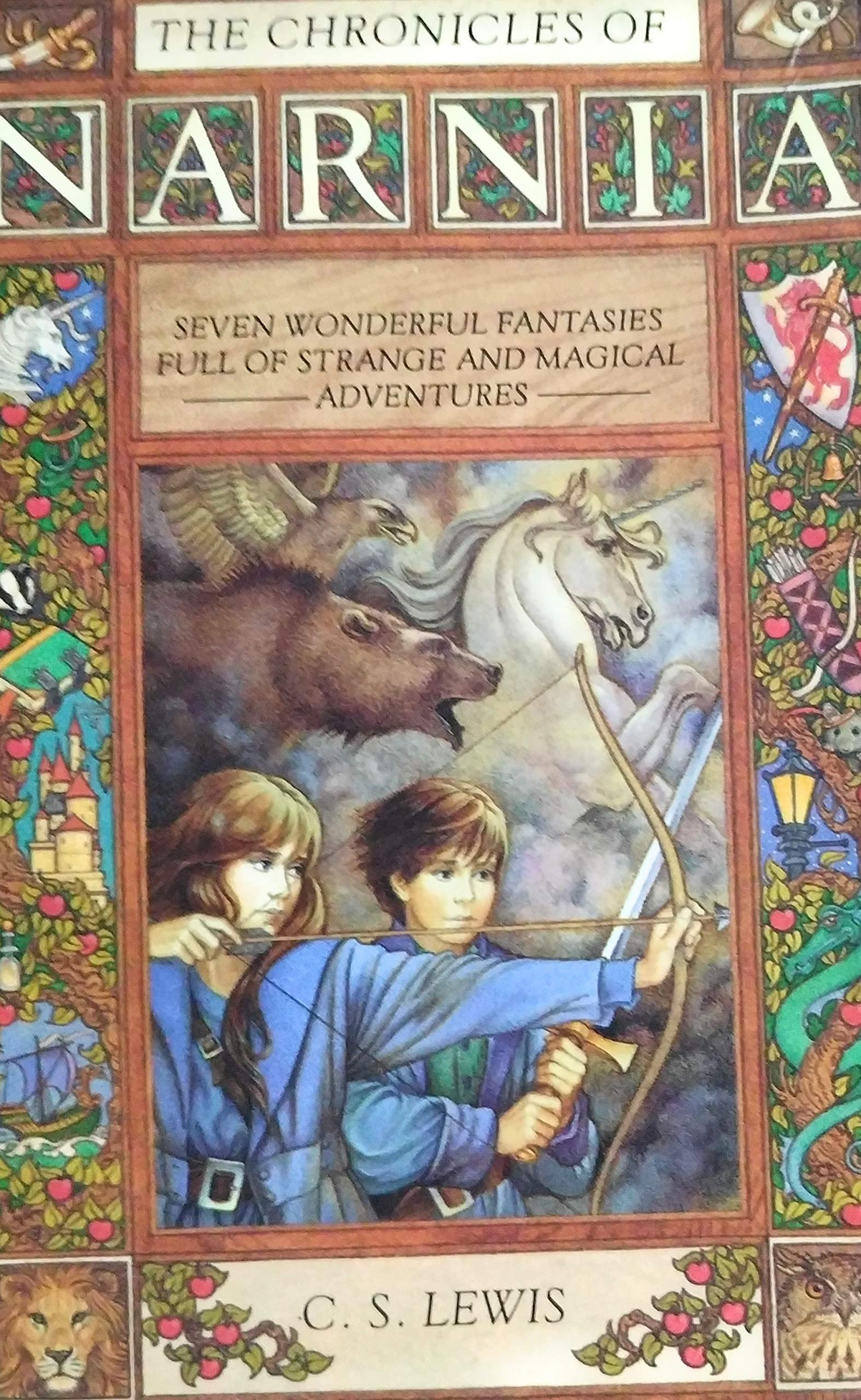 The Chronicles of Narnia: The Magician’s Nephew, the Lion, the Witch and the Wardrobe, the Horse and His Boy, Prince Caspian, the Voyage of the Dawn Treader, the Silver Chair, the Last Battle. Novels & Short Stories
