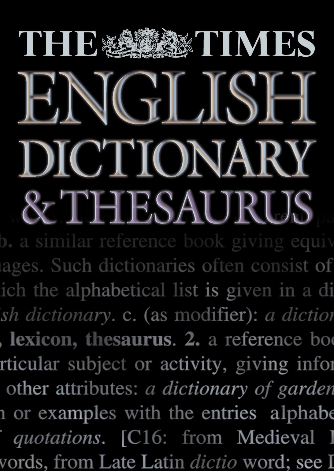 The Times English Dictionary and Thesaurus Social Sciences