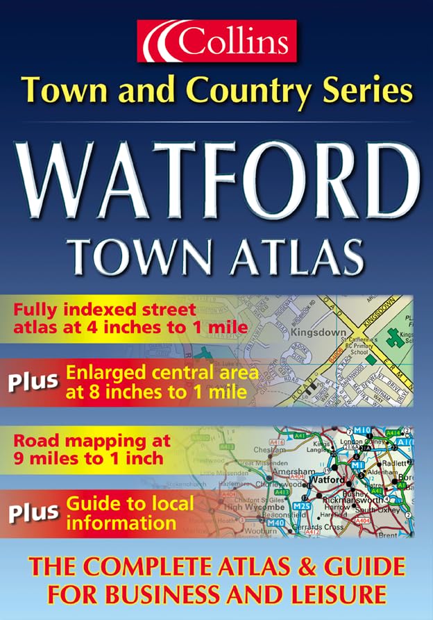 Watford Town Atlas (Town and Country) Leisure, Home & Garden