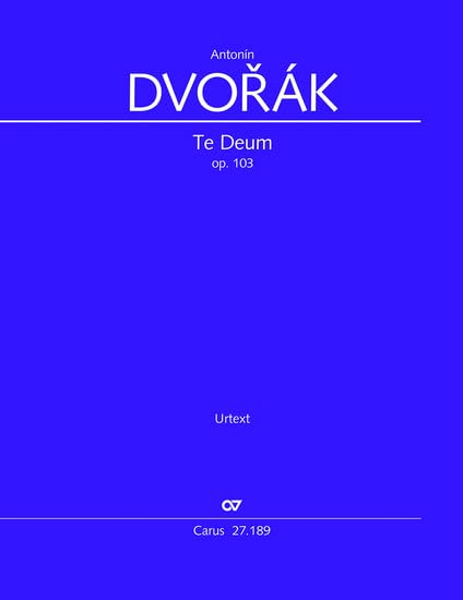 Te Deum: Full score (Carus-Verlag publications) Arts & Music