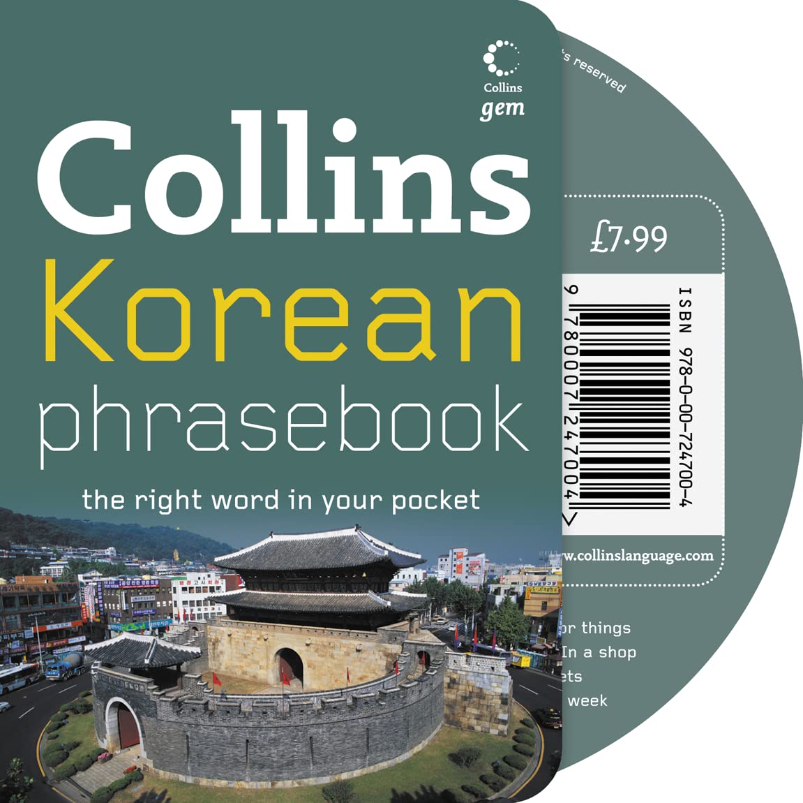 Collins Korean Phrasebook: The Right Word in Your Pocket book
