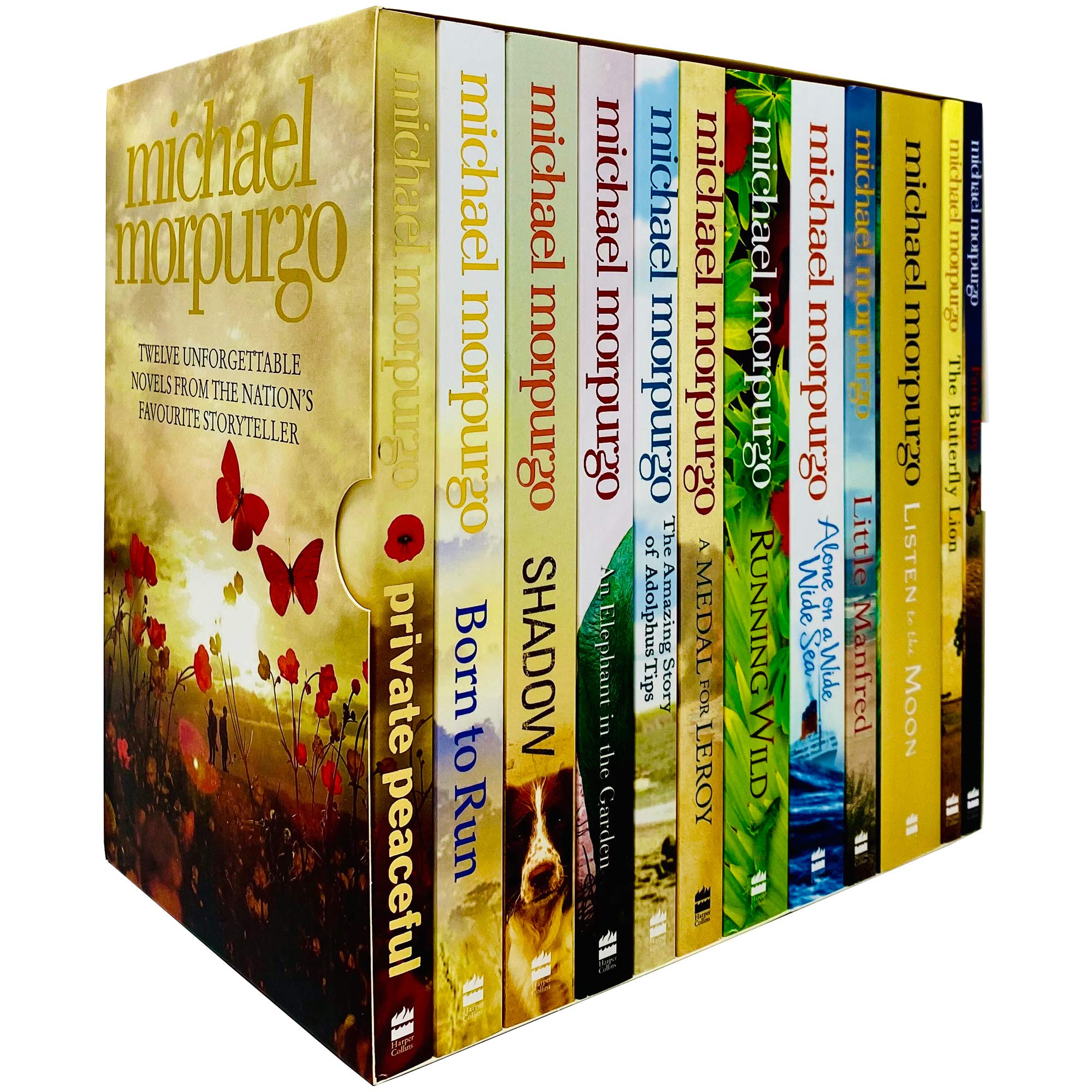 Michael Morpurgo Collection 12 Books Set -Farm boy Born to Run Shadow, An Elephant in the Garden, The Amazing Story of Adolphus Tips. Novels & Short Stories