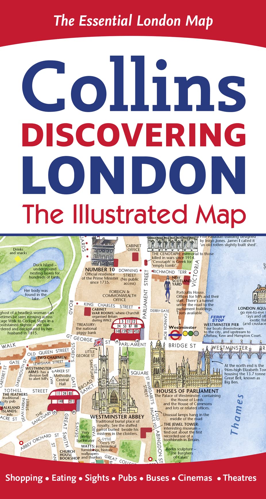Collins Discovering London: The Illustrated Map Leisure, Home & Garden