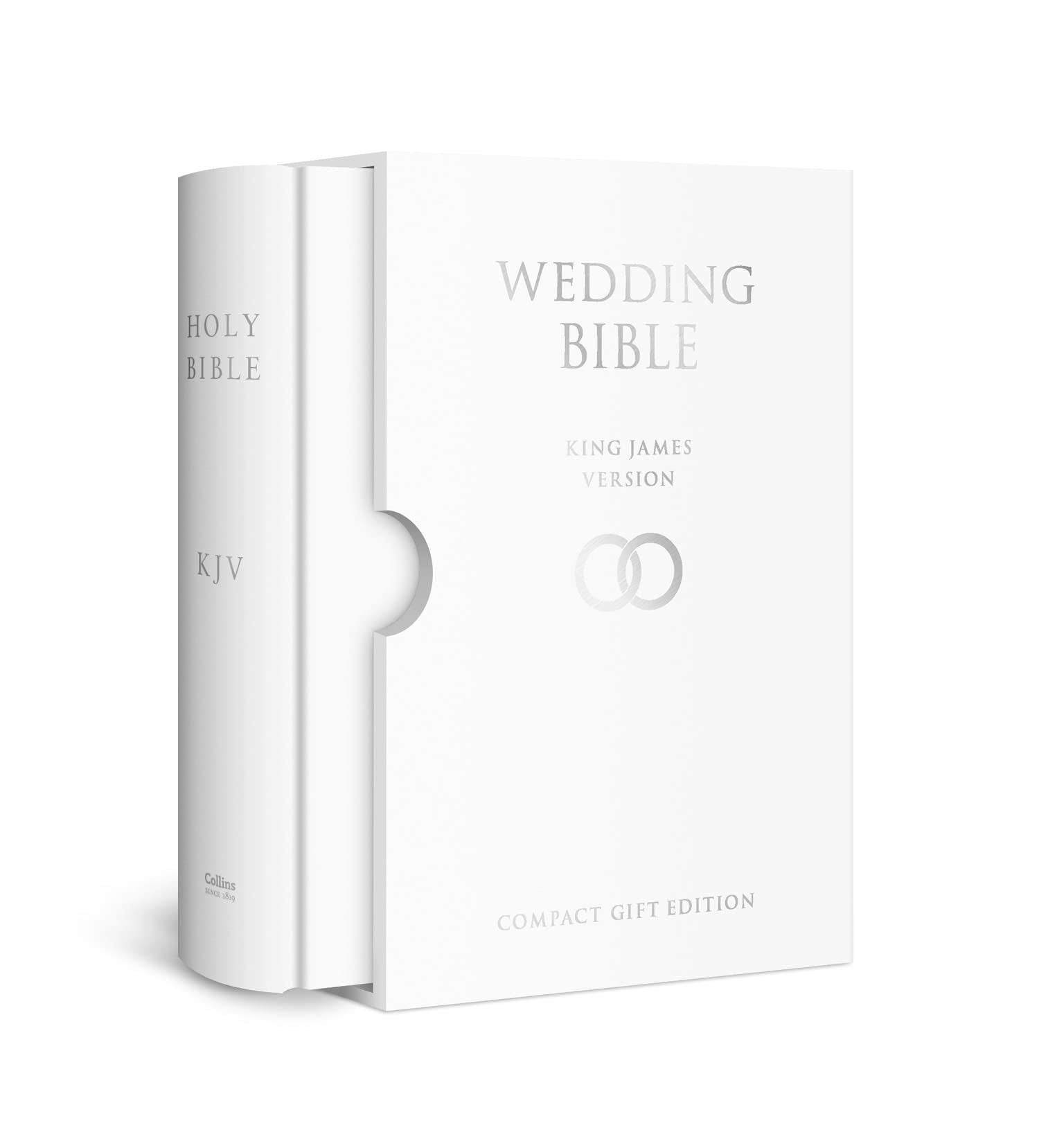 HOLY BIBLE: King James Version (KJV) White Compact Wedding Edition Lifestyle