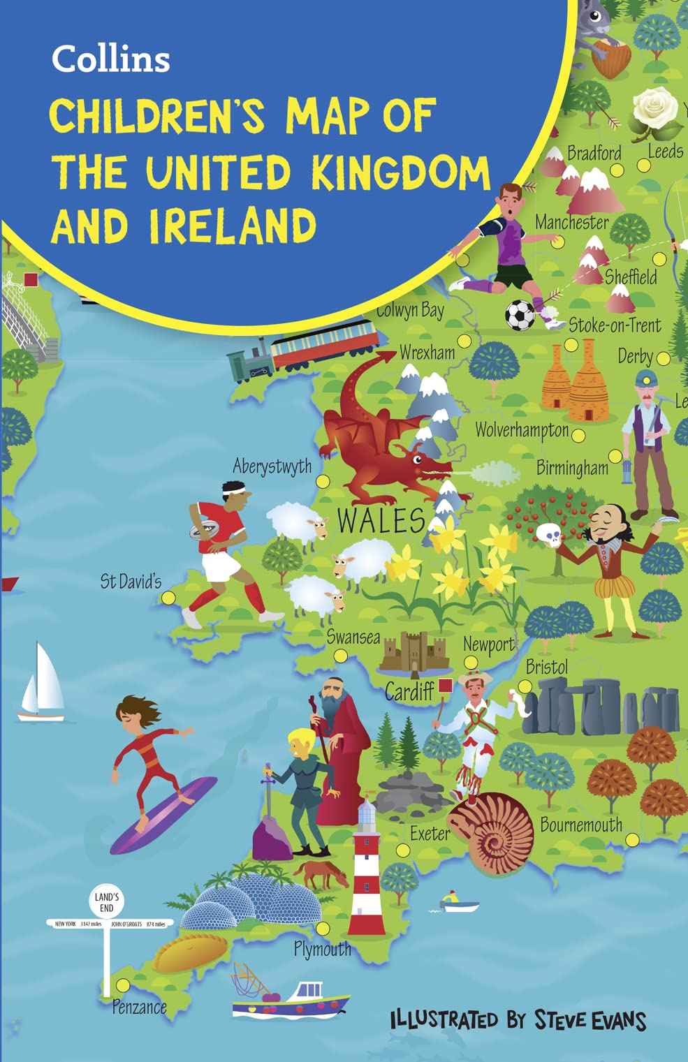 Children's Folded Map of the United Kingdom Study Guides
