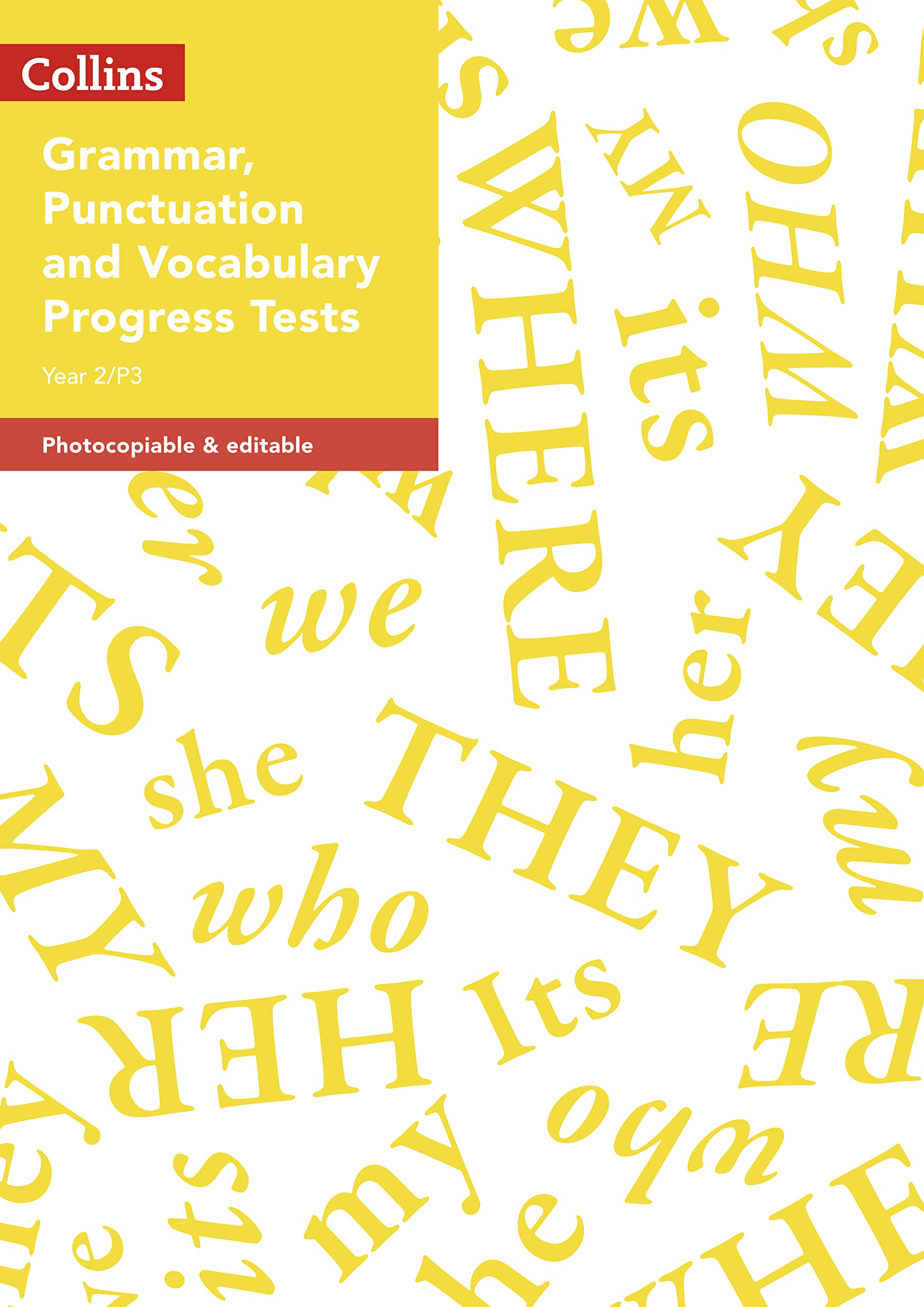Year 2/P3 Grammar, Punctuation and Vocabulary Progress Tests (Collins Tests & Assessment) Education & Training
