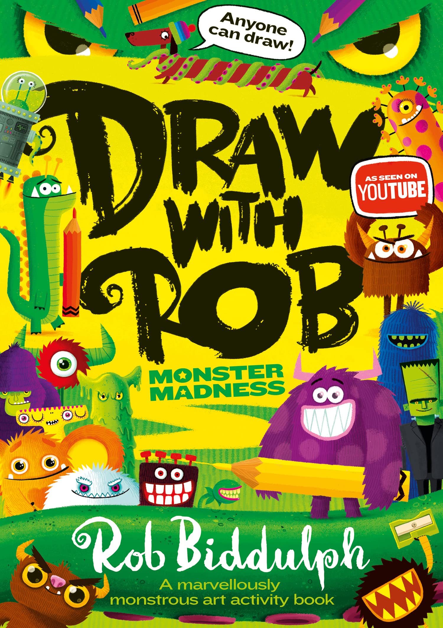 Draw With Rob: Monster Madness: The Number One bestselling art activity book series from internet sensation Rob Biddulph Non-fiction