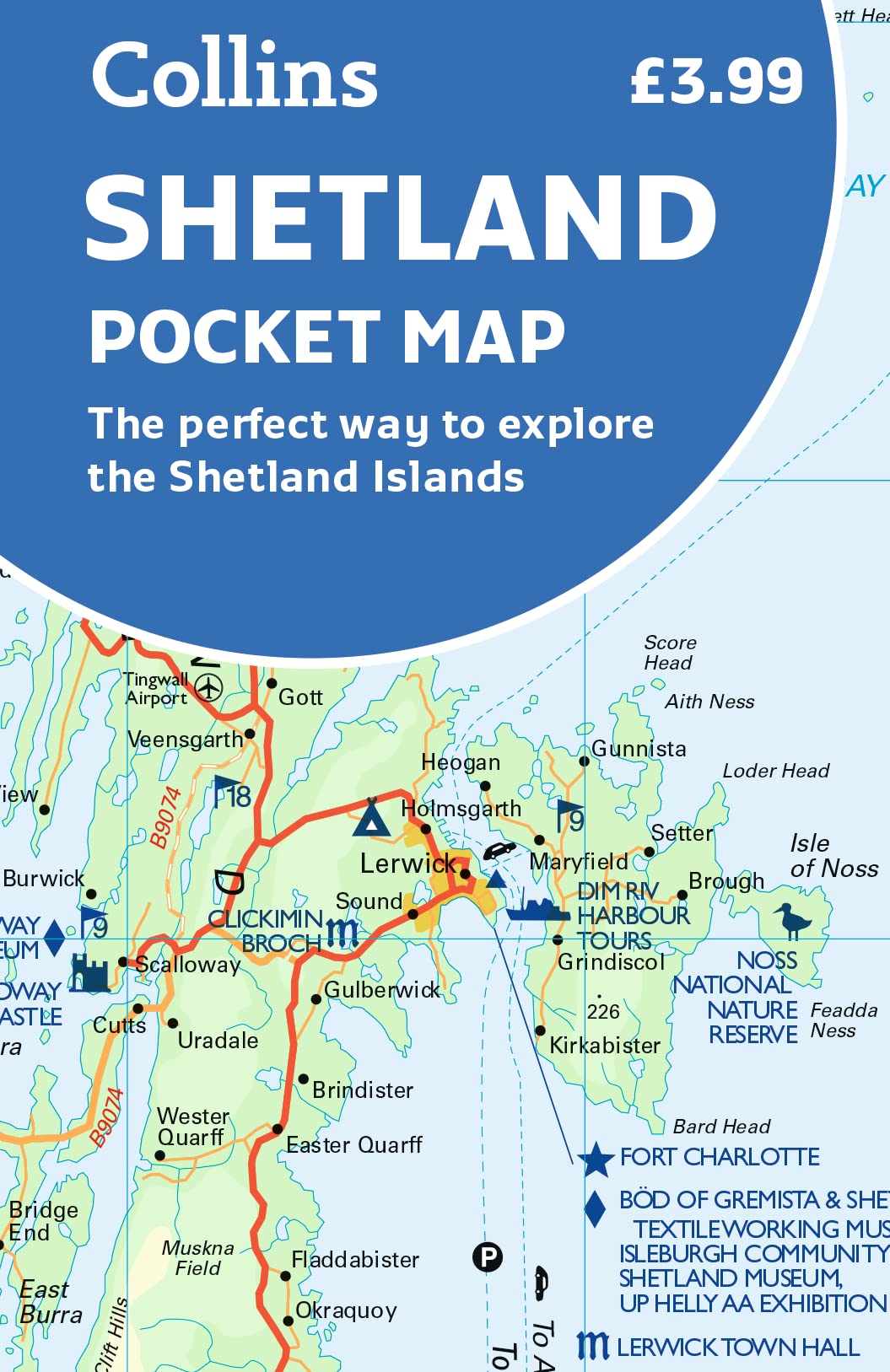 Shetland Pocket Map: The perfect way to explore the Shetland Islands Geology & Geography