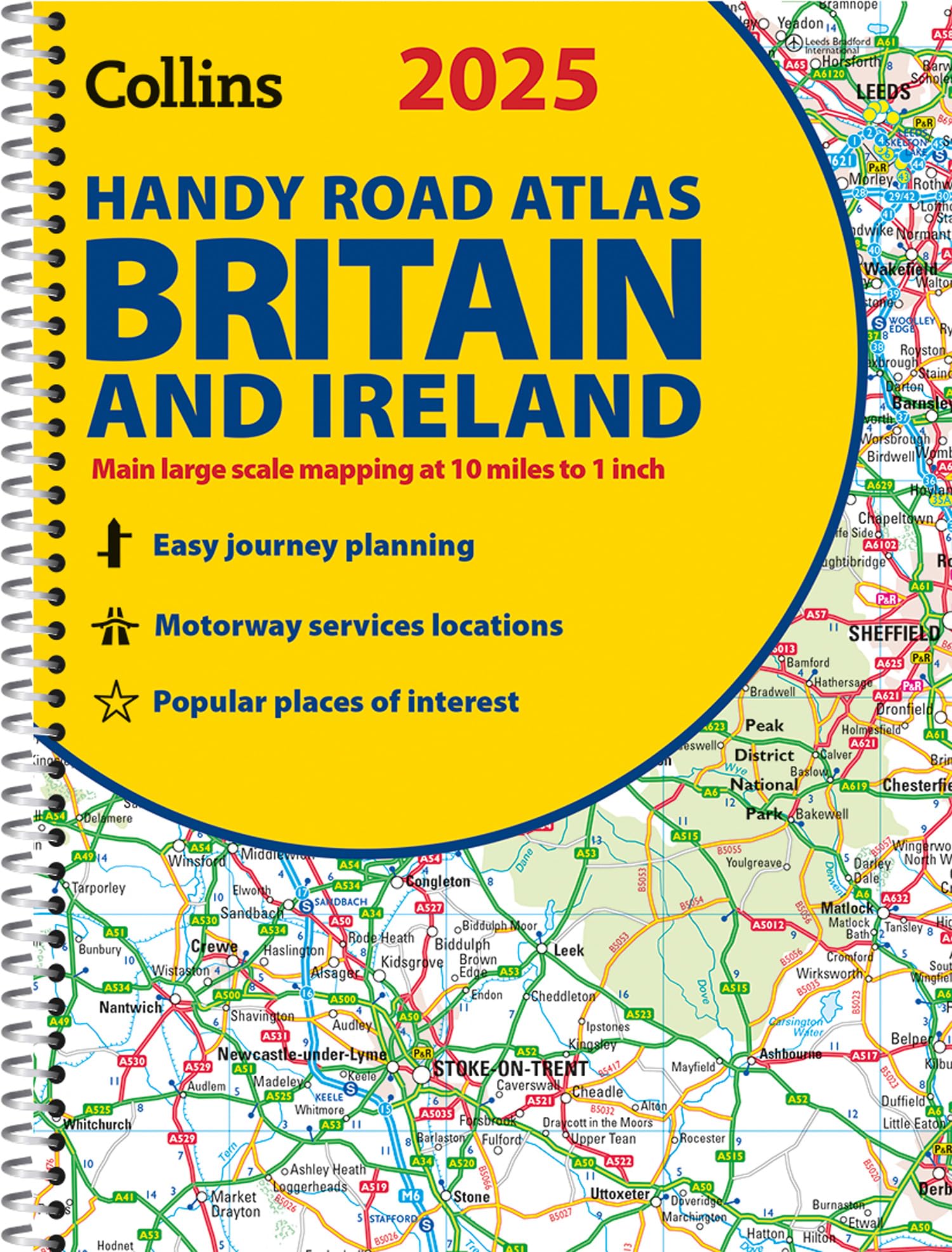 2025 Collins Handy Road Atlas Britain and Ireland Geology & Geography