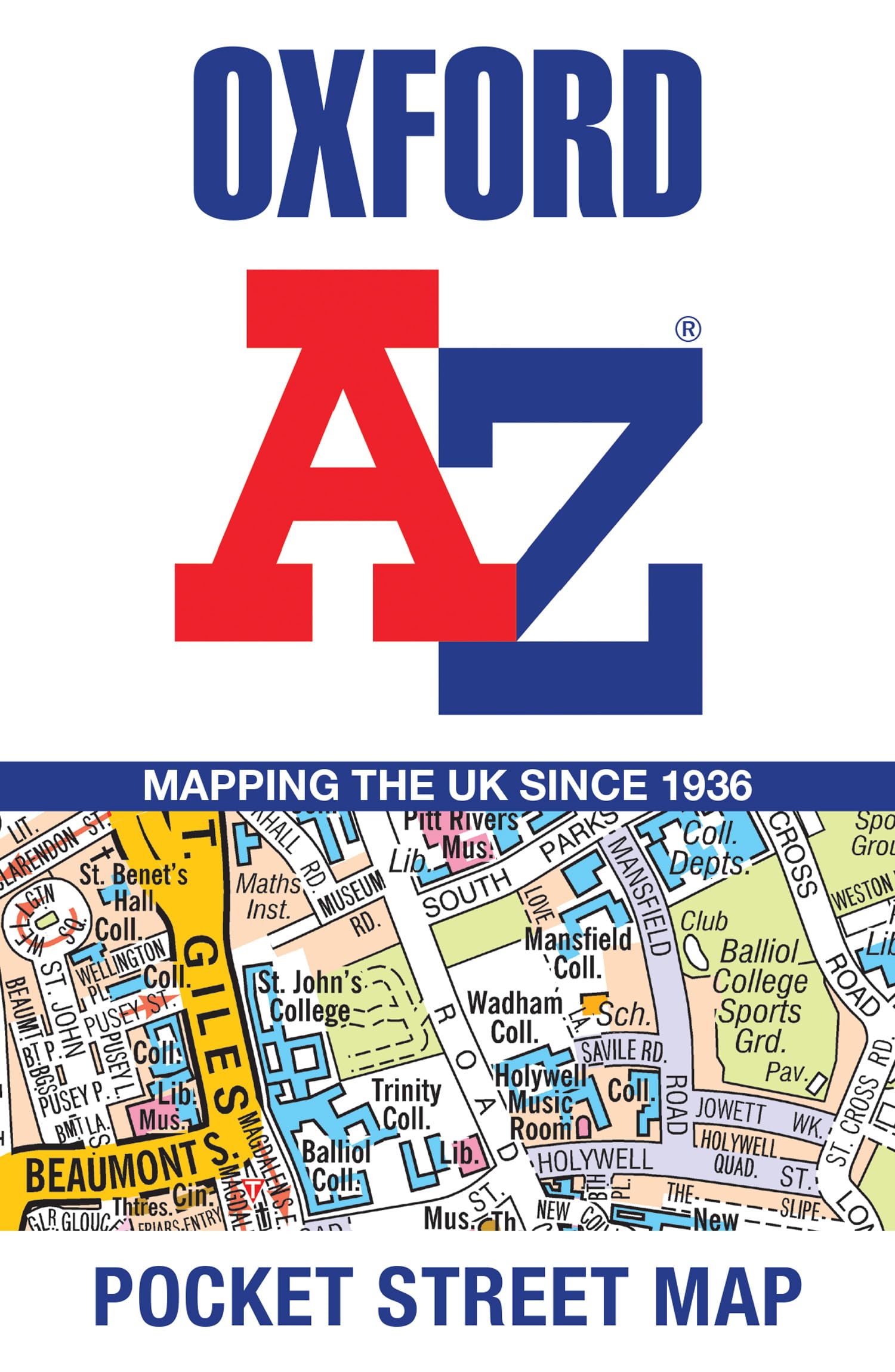 Oxford A-Z Pocket Street Map Geology & Geography