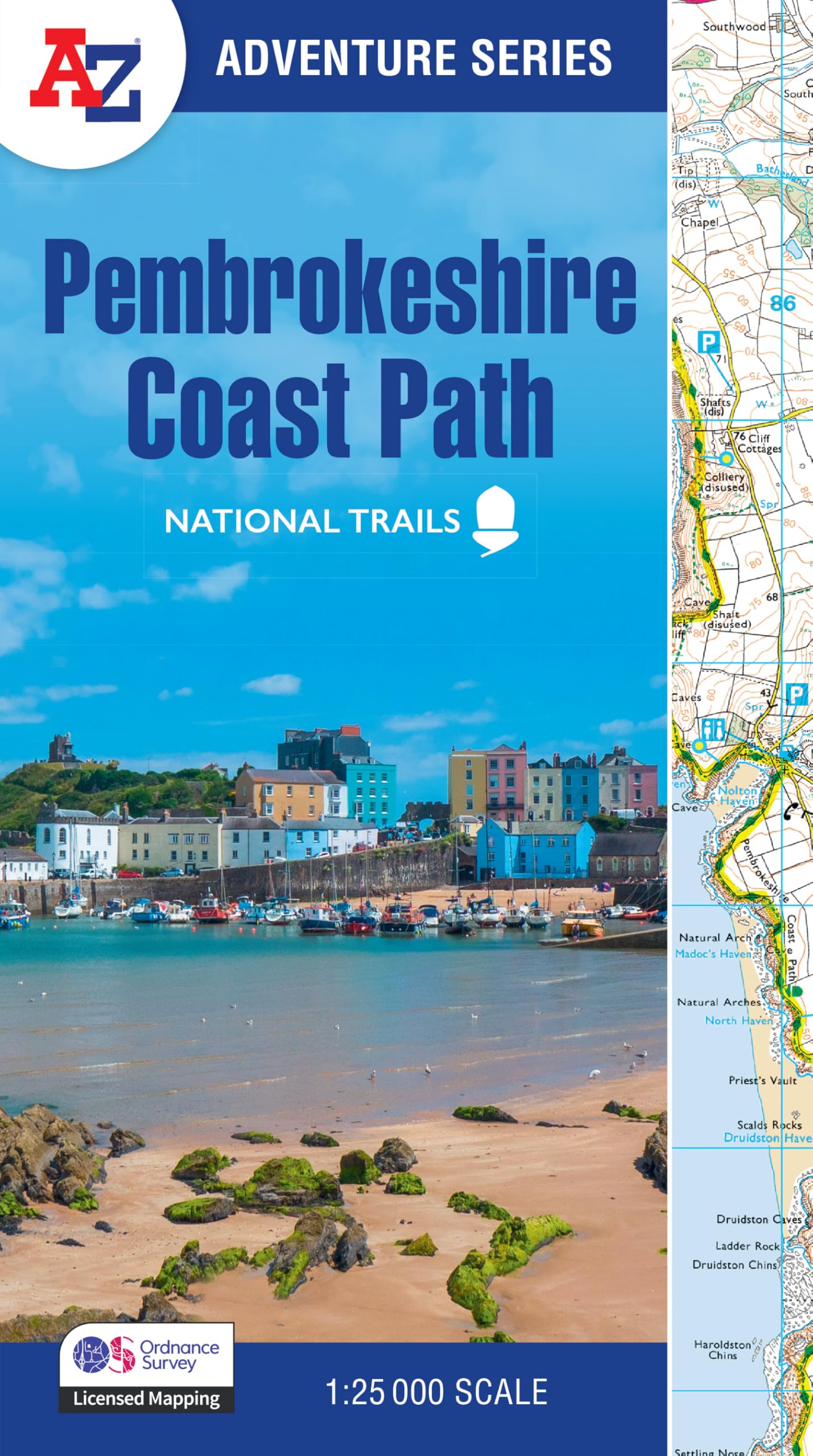 Pembrokeshire Coast Path: with Ordnance Survey mapping (A -Z Adventure Series) Leisure, Home & Garden