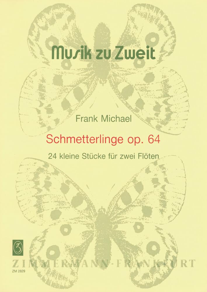 Schmetterlinge: 24 kleine Stücke. op. 64. 2 Flöten. (Musik zu zweit) Sheet Music
