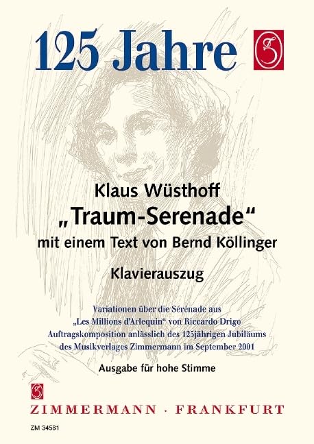 Dream Serenade: high voice and piano. aiguë. Sheet Music