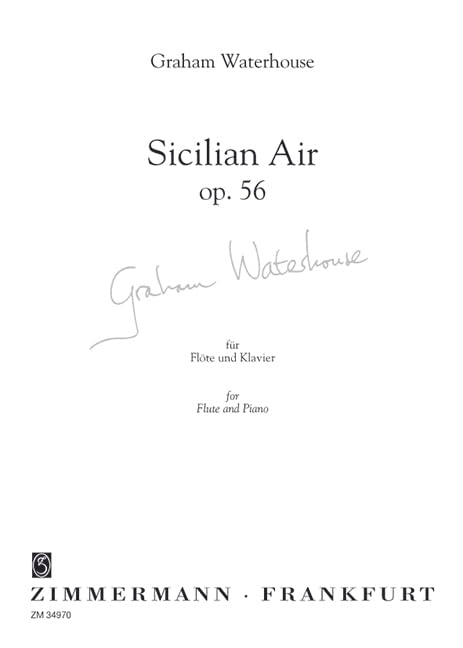 Sicilian Air: op. 56. Flöte und Klavier. Sheet Music