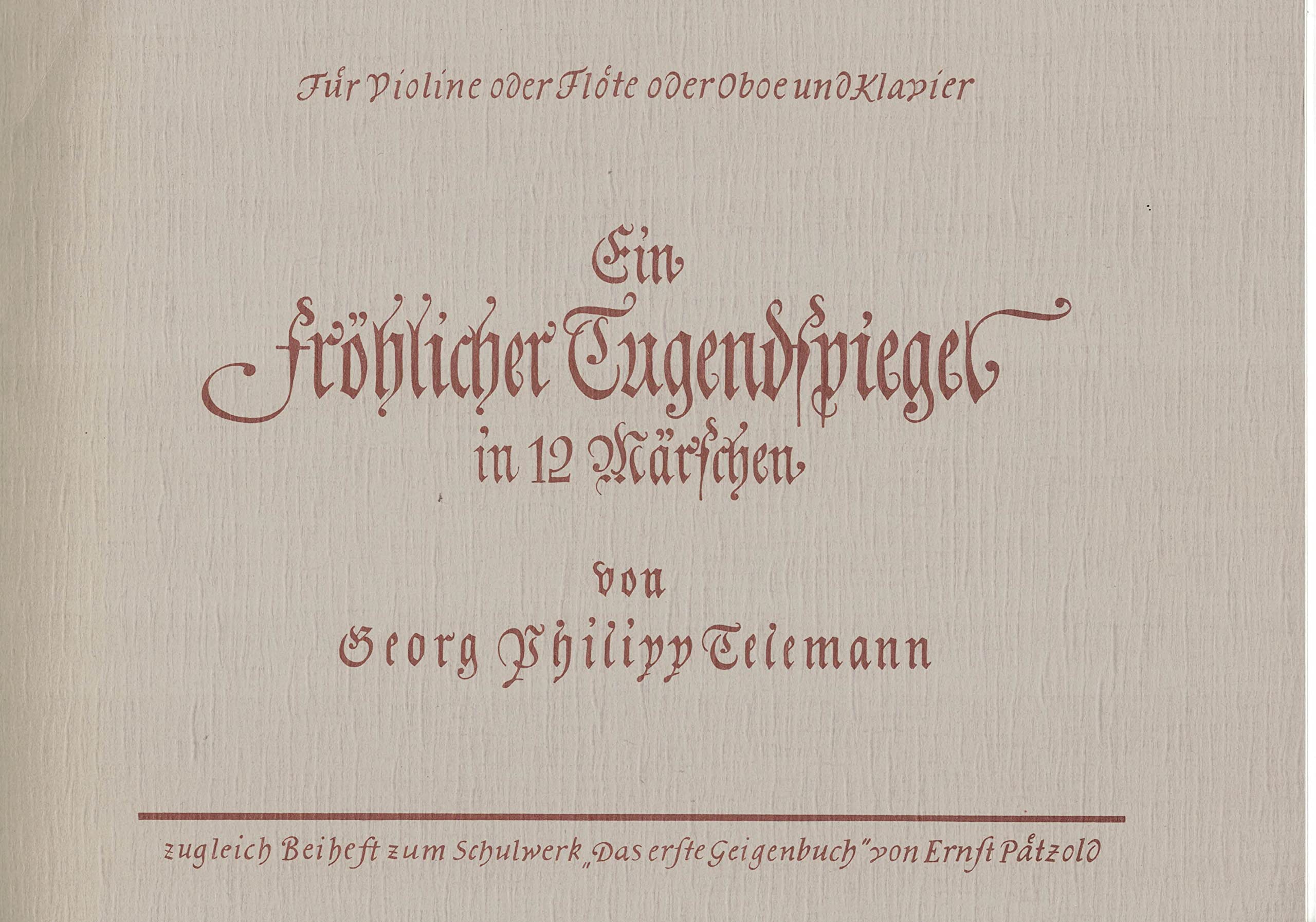 Un miroir de vertu joyeux en 12 marches: violin (oboe, flute) and piano. Sheet Music
