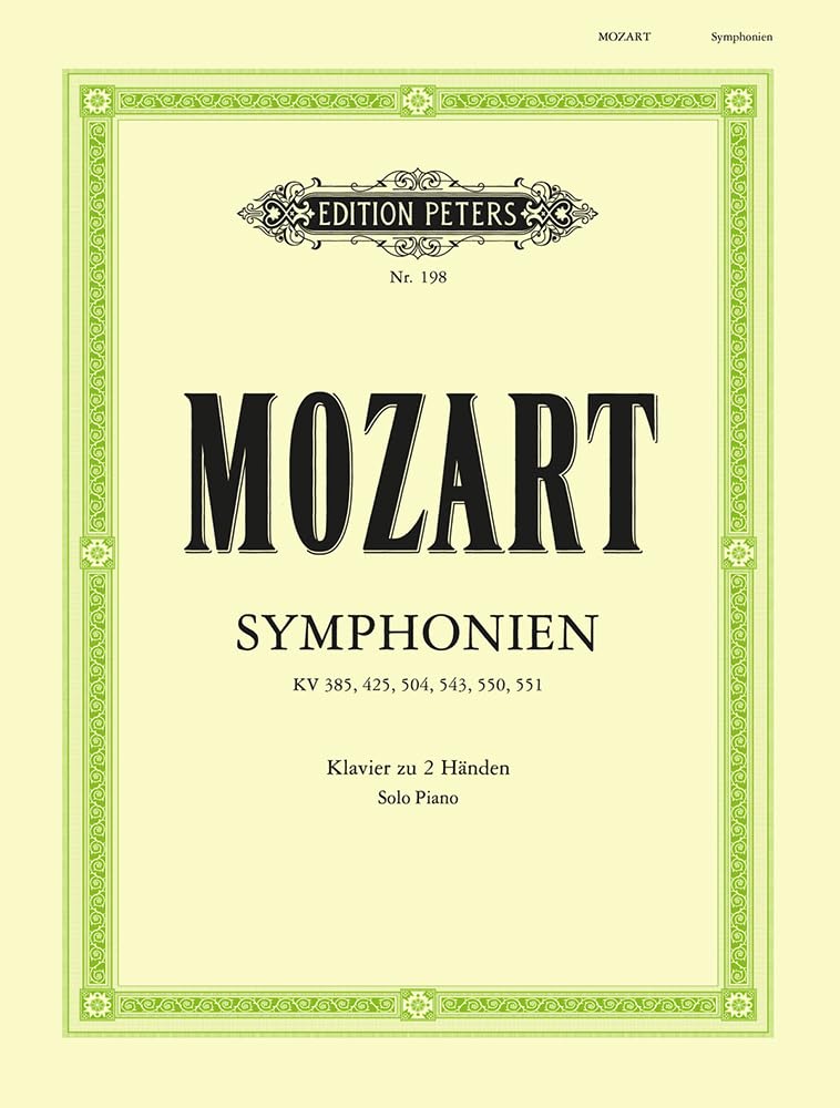 6 Symphonies Arranged for Piano: Nos. 35-36, 38-41 (Edition Peters) Sheet Music