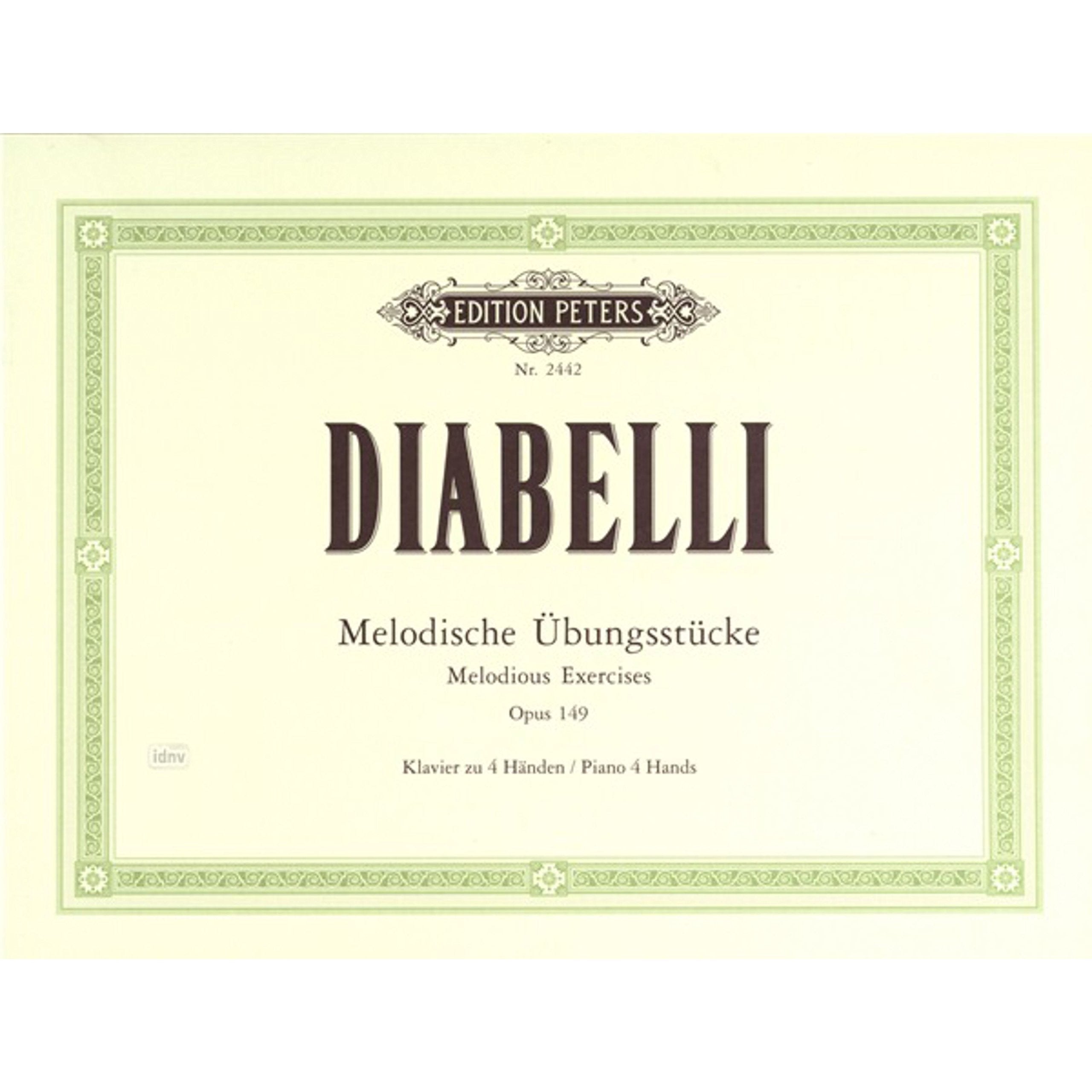 Diabelli - Melodische Übungsstücke Opus 149 - Klavier zu Handen / Piano Duet book