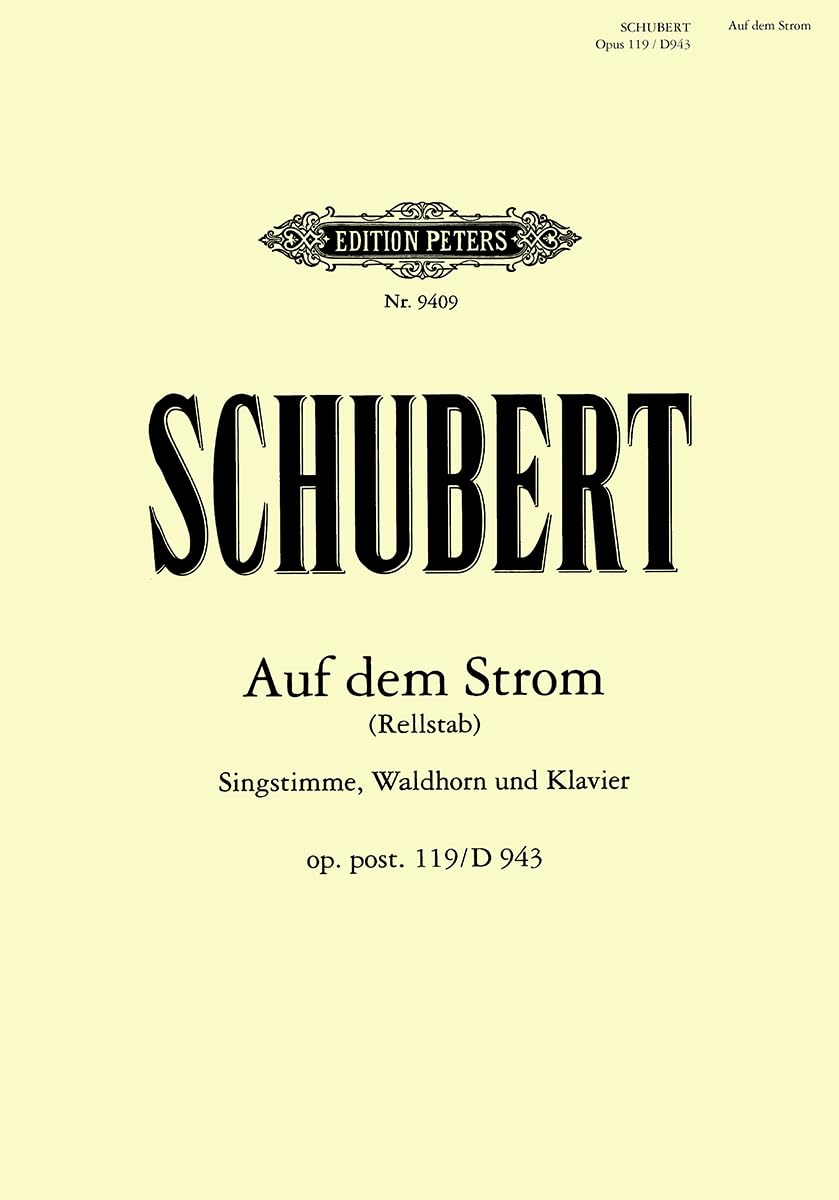 Auf Dem Strom for Voice, French Horn and Piano (Edition Peters) Sheet Music