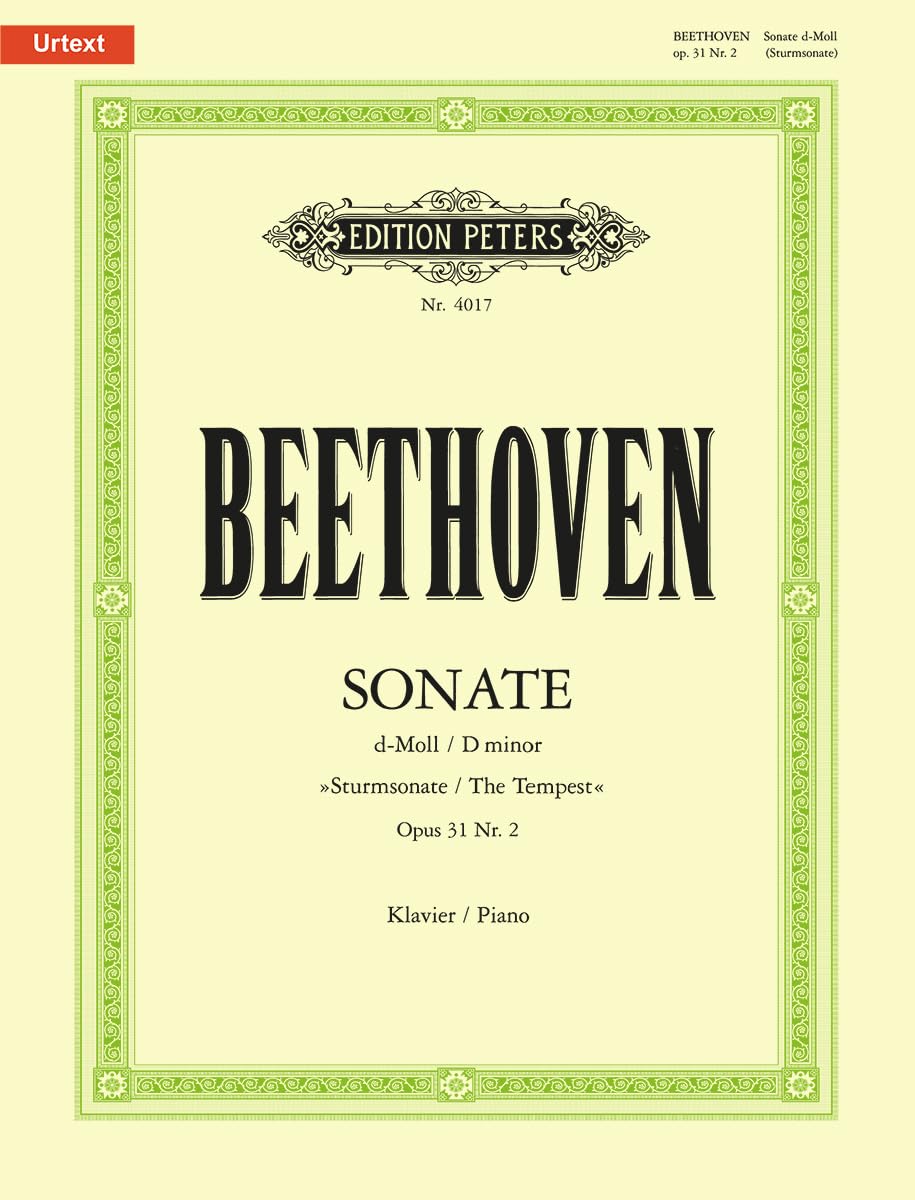 Piano Sonata No. 17 in D Minor Op. 31 No. 2 the Tempest (Edition Peters) Sheet Music