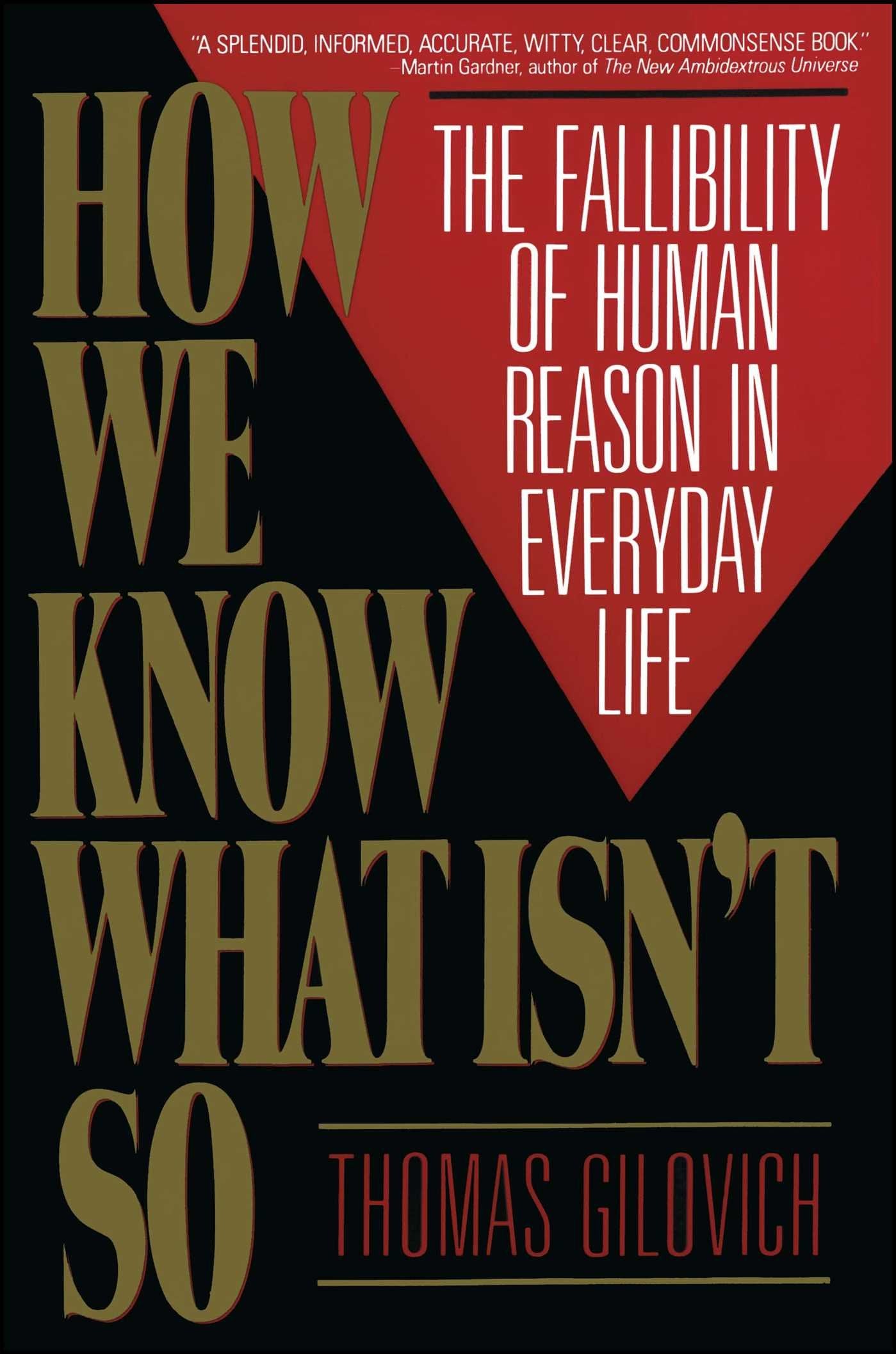 Product Image: How We Know What Isn't So