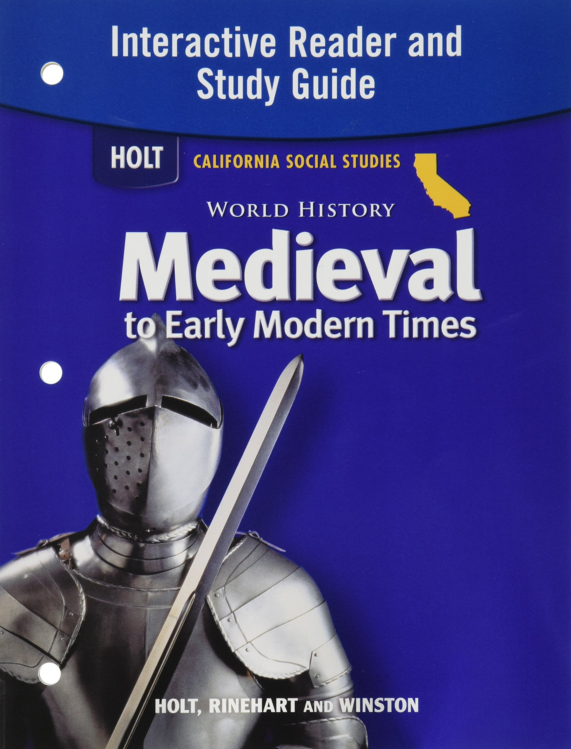 World History: Medieval to Early Modern Times Interactive Reader and Study Guide (Holt California Social Studies) Reference Books