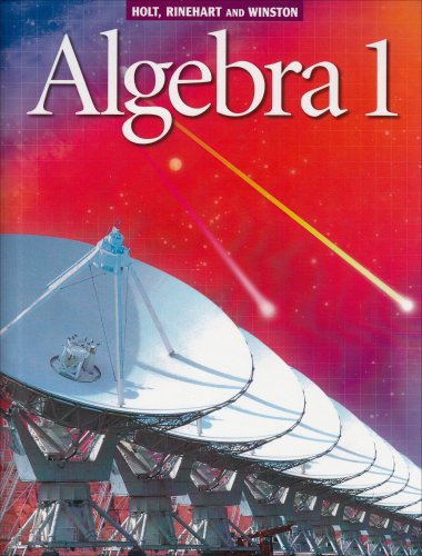 Holt Algebra 1: Student Edition Algebra 1 2001 Learning & Reference