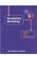 Elements of Language: Vocabulary Workshop Grade 12 Sixth Course Business, Finance & Career