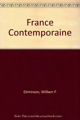 LA France Contemporaine book