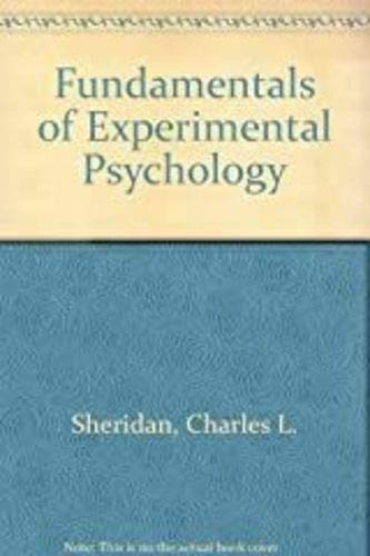 Fundamentals of Experimental Psychology book