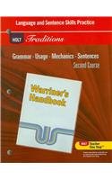 Holt Traditions Warriner's Handbook: Language and Sentence Skills Practice Second Course Grade 8 Second Course: Support for Warriner's Handbook : Second Course Social Sciences