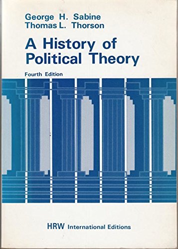 A History of Political Theory book