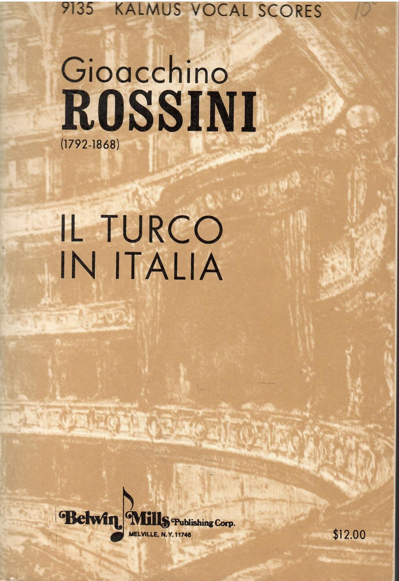 IL TURCO IN ITALIA CHANT Sheet Music