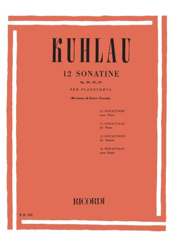 12 Sonatine Op. 20, 55, 59 book
