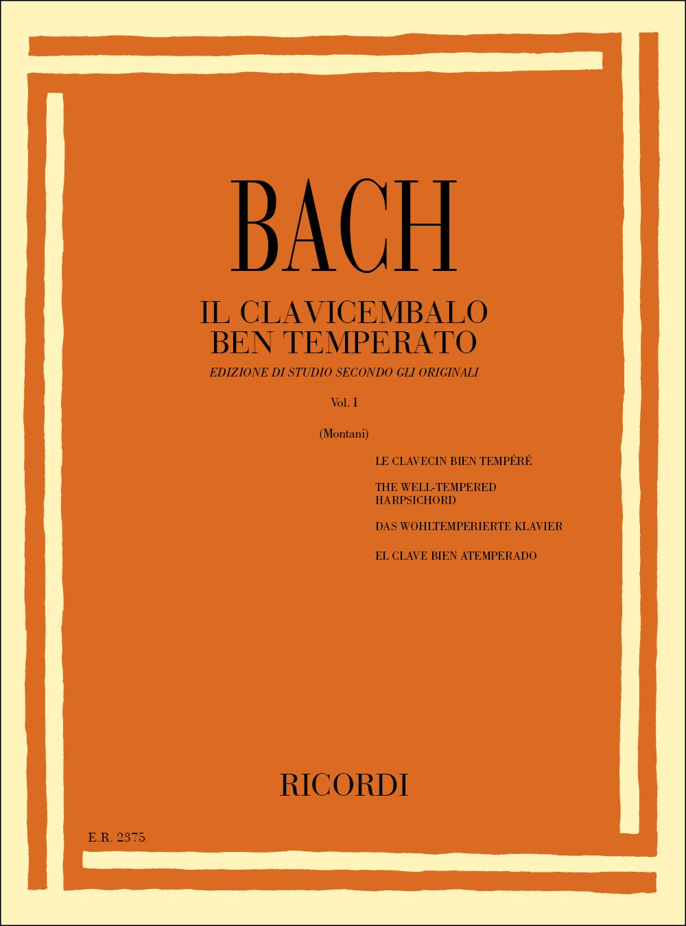 Il Clavicembalo Ben Temperato Volume I book