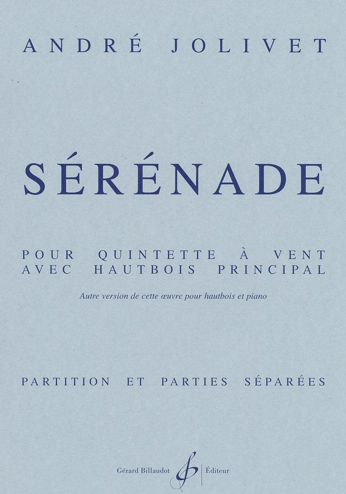SERENADE POUR QUINTETTE A VENT - PO ET PARTIES SEPAREES Sheet Music