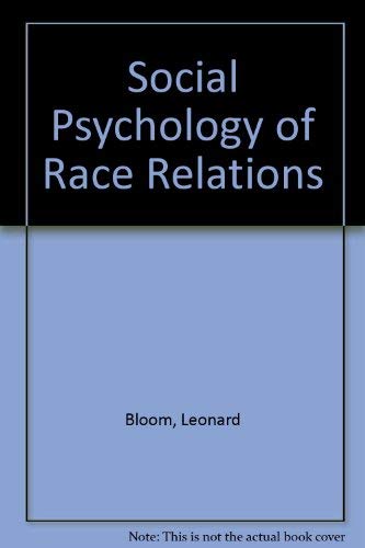 Social Psychology of Race Relations Books