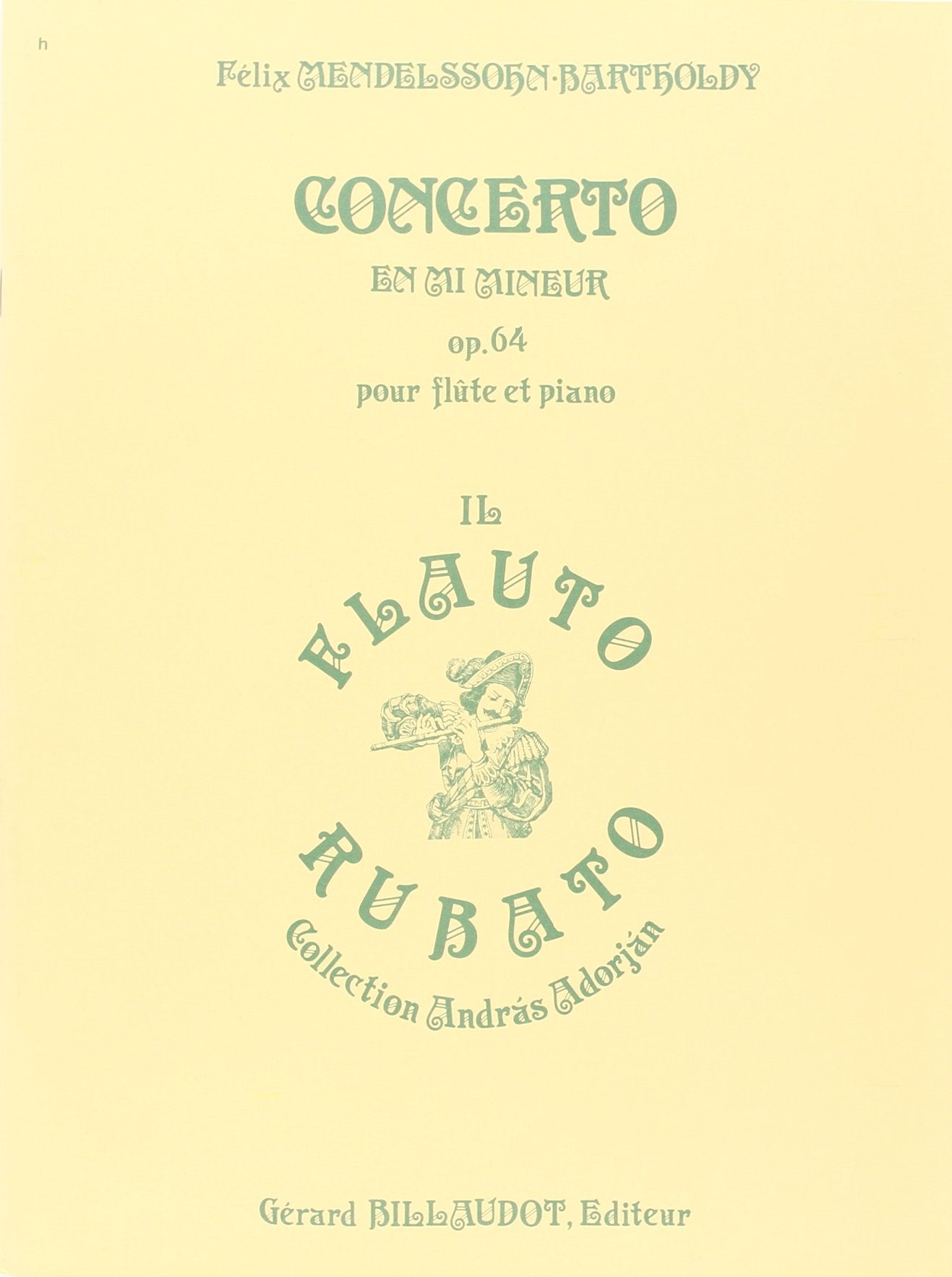 Concerto en mi mineur opus 64 book